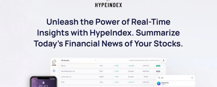 HypeIndex AI Financial Analytics Tools Lifetime Deal